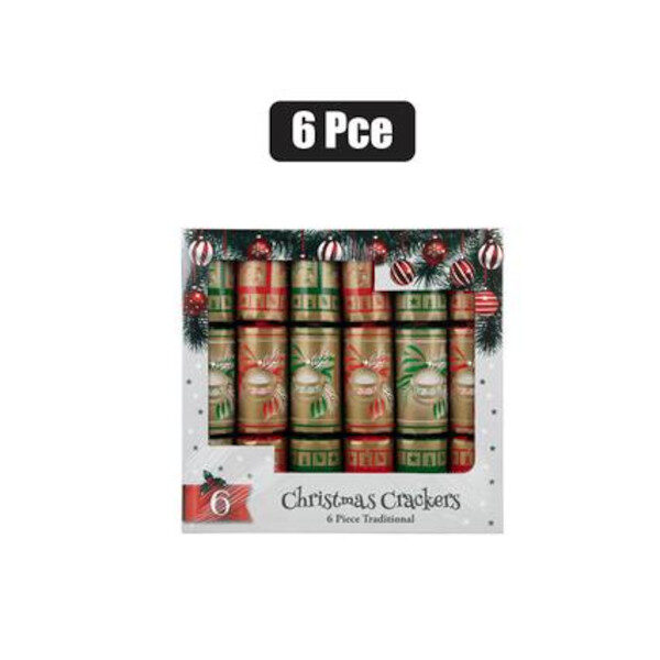 Traditional Christmas Crackers Box Of 6