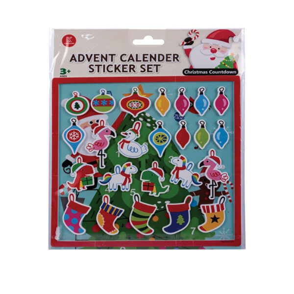 Xmas Stationery Sticker Advent Calendar
