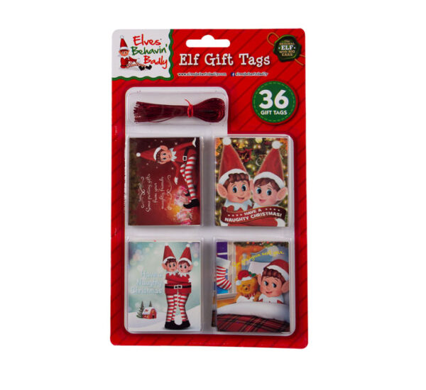 Elf Gift Tags – 36 Pieces