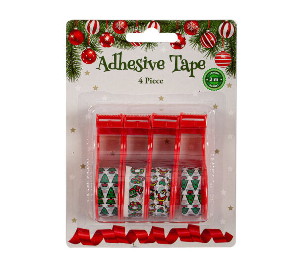 Christmas Masking Tape And Dispencer 4 Piece