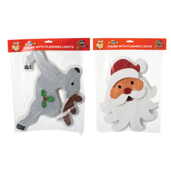 Xmas Lights Battery Operated In 35cm FigureAssorted