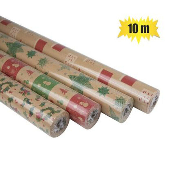 Xmas Stationery Gift Wrap Crft 10Mx700mm