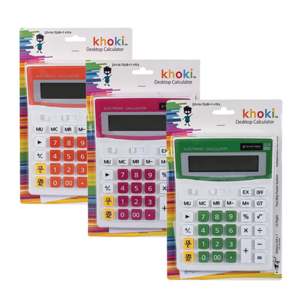 Calculator 12 Digit - Assorted Colours