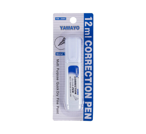 12ml Yamayo Correction Pen - Metal Tipped