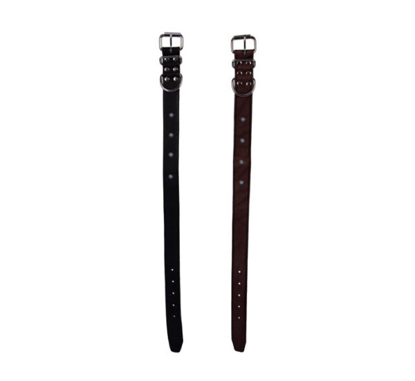 Pet Dog Collar Leather Riveted - 32mm