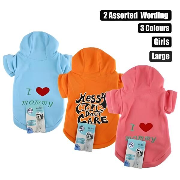 Pet Winter Shirt For Girls Words Large