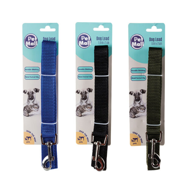 Dog Lead Assorted Nylon Colors – 180cm
