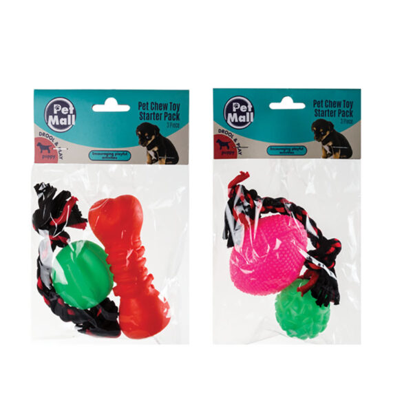 Puppy Toy Starter Pack - 3-Piece