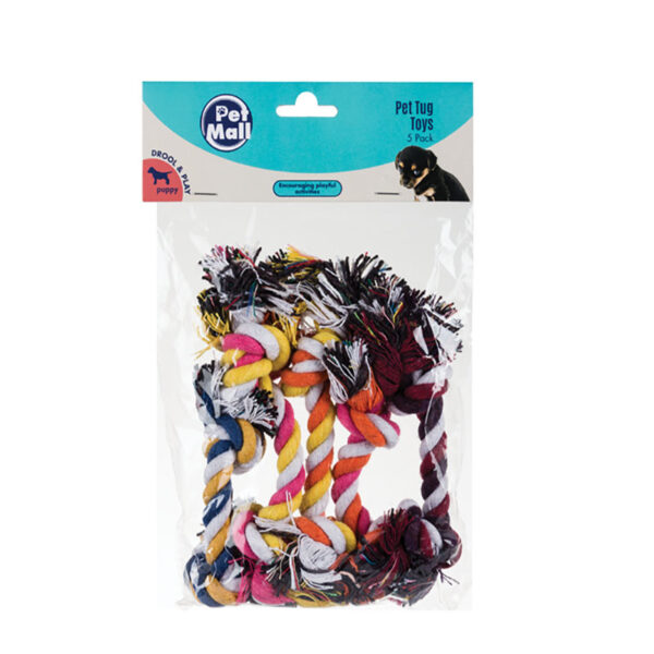 Puppy Tug Toys 5 Pack Assorted