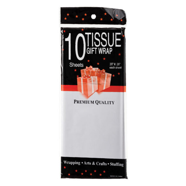Tissue Paper - White - 10-Pack Sheets, 50 X 66cm
