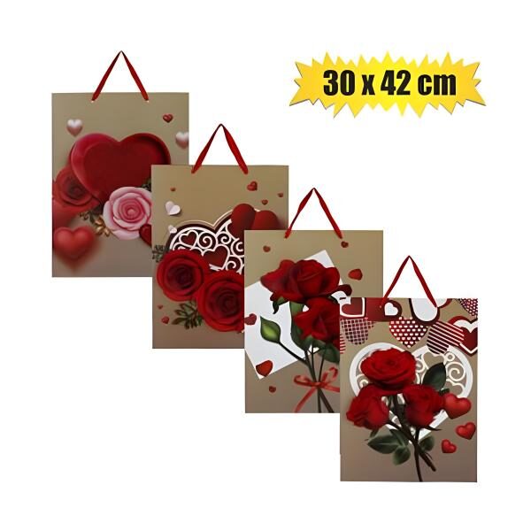 Hearts Gift Bag - 30 X 42cm