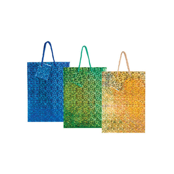 Small Hologram Gift Bag - 14 X 11cm, Assorted