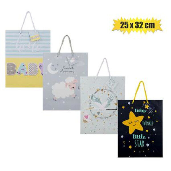 Large Everyday Gift Bag - 32 X 25cm, Assorted