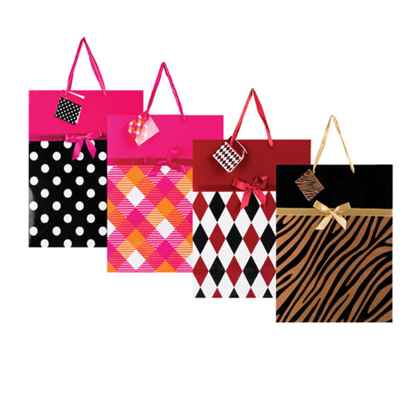 Large Designer Gift Bag - 32 X 25cm, Assorted