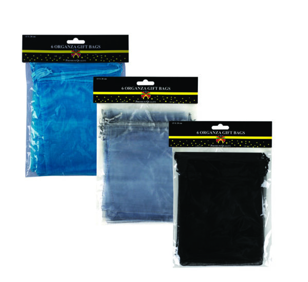 Organza Bags - 6-Piece, 15 X 20cm