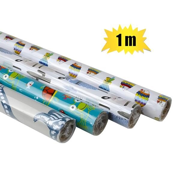 Gift Wrap, Animal Designs - 70cm X 1m