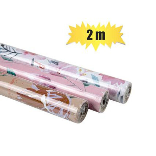 Gift Wrap, Floral Designs - 70cm X 2m