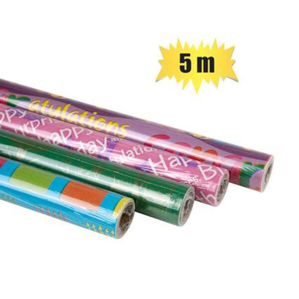 Gift Wrap, Birthday Designs - 70cm X 5m