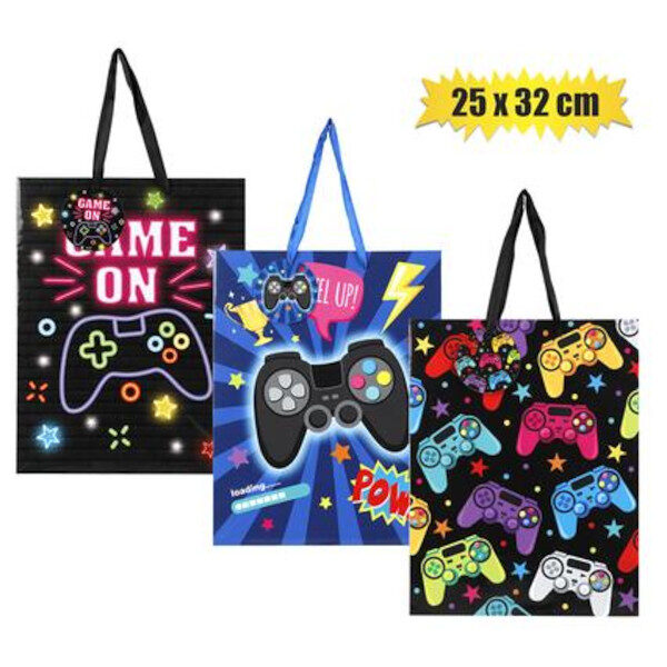 Gift-Bag Designer Large 25X32cm Gaming