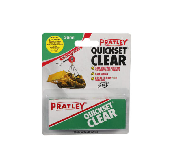 Pratley Quickset Glue Clear 36Ml-Pack