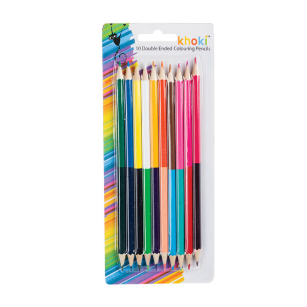 Double Ended Pencil Coloured - 10-Pack