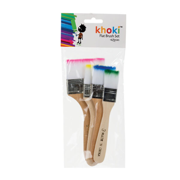 Art And Craft Brush Set Flat - 4 Piece