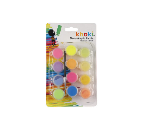 Art+Craft Paint Acrylic 12Col + Brush