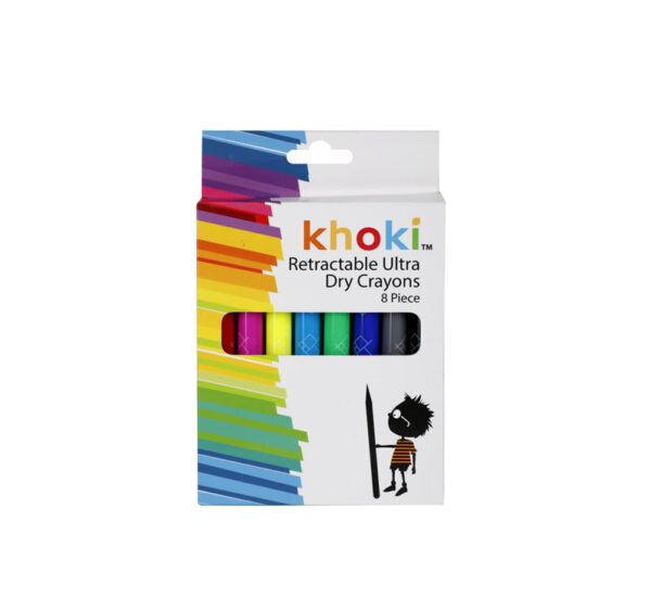 Arts & Craft Crayons Ultra Dry Wax 8Pce