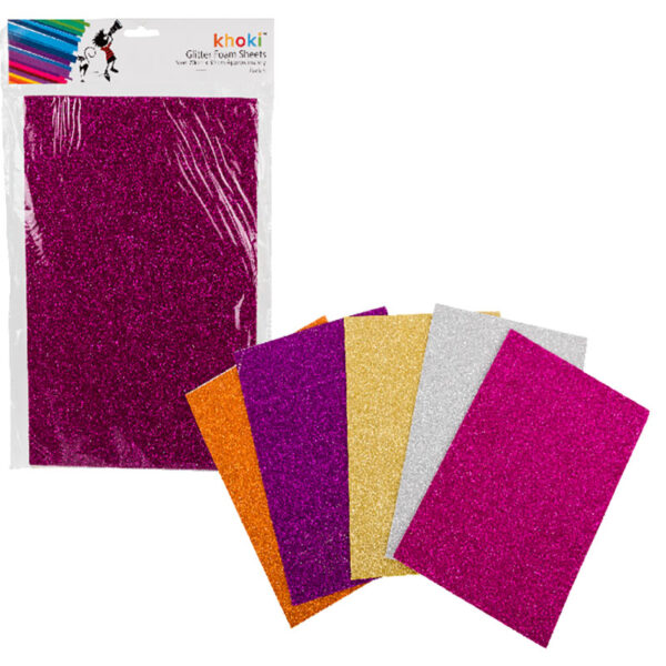 Foam Art Sheets - 20 X 30cm, 5 Sheets Per Pack