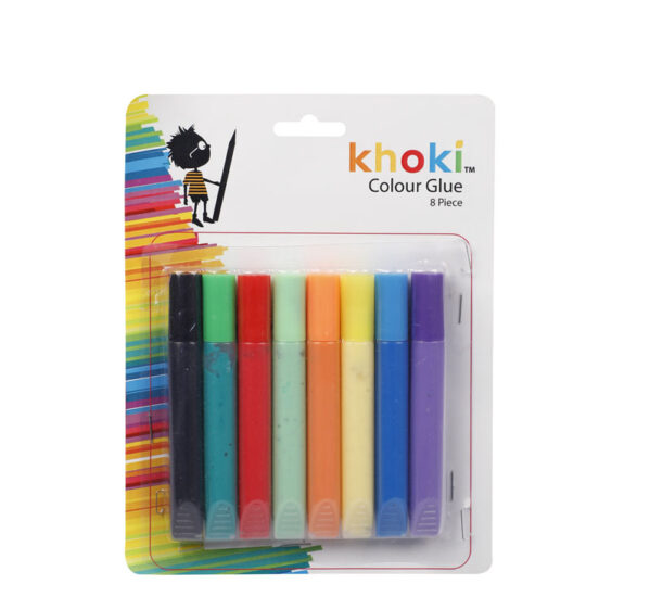 Art+Craft Glue Colour 8Pc Asst