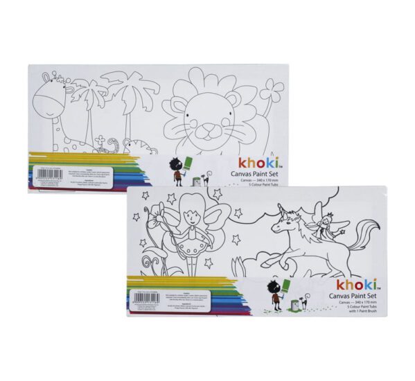 Arts & Craft Paint Canvas Set 34X14cm