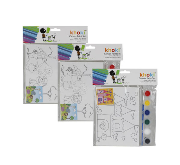 Canvas & Paint Set - Assorted Designs