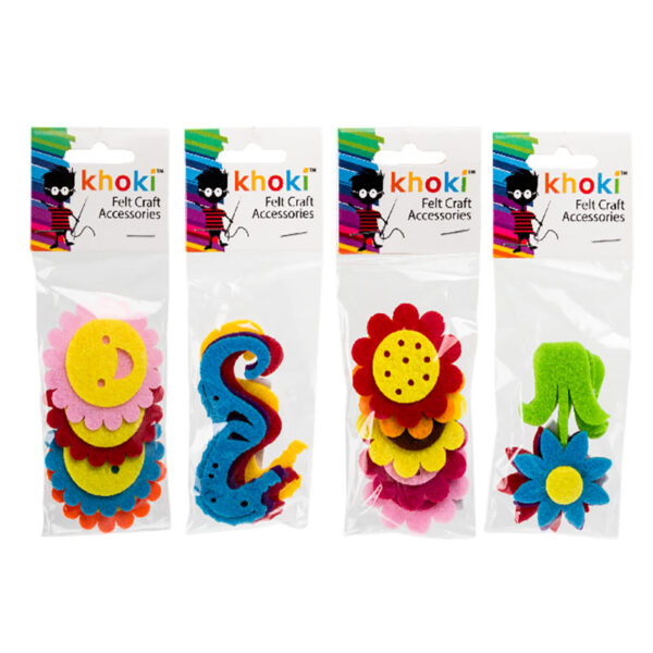 Bulk Pack X 12 Felt Accessories – Assorted