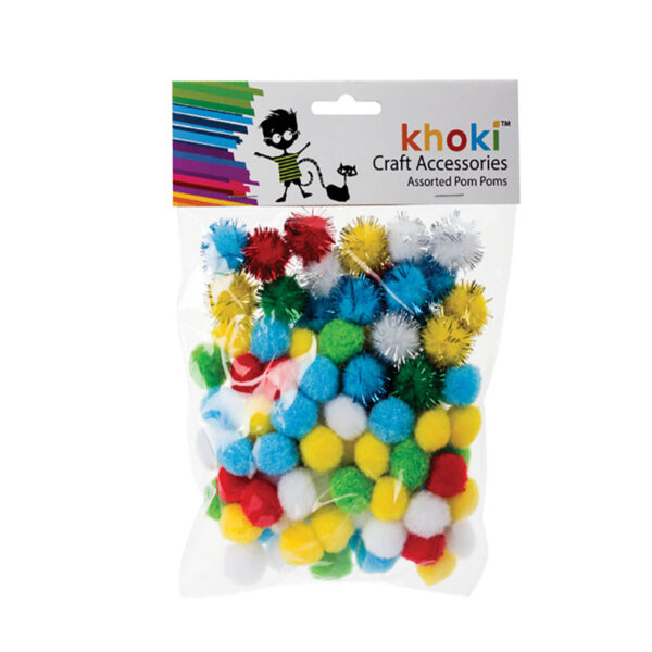 Pom Pom Accessories - Assorted Colours