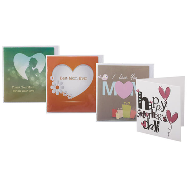 Bulk Pack 24 X Mini Mothers Day Cards - 7cm X 7cm