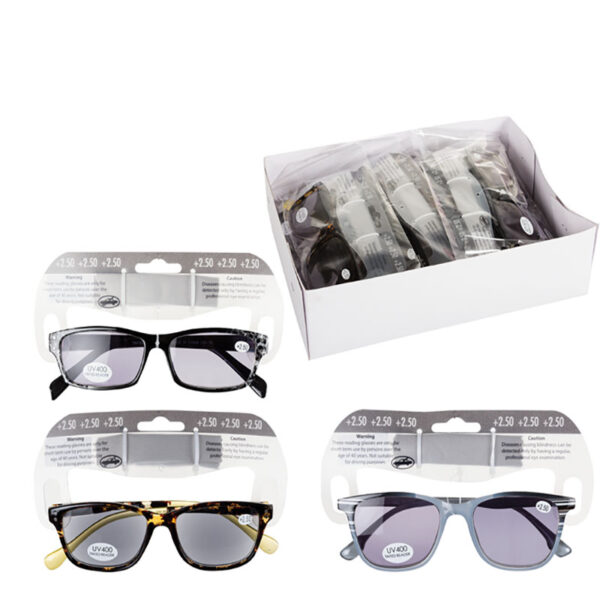 Reading Glasses +2.5 Tinted - Assorted Styles