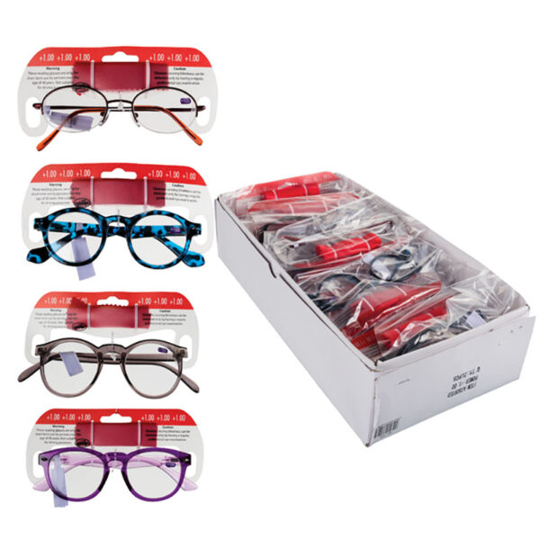 Reading Glasses +1 - Assorted Styles