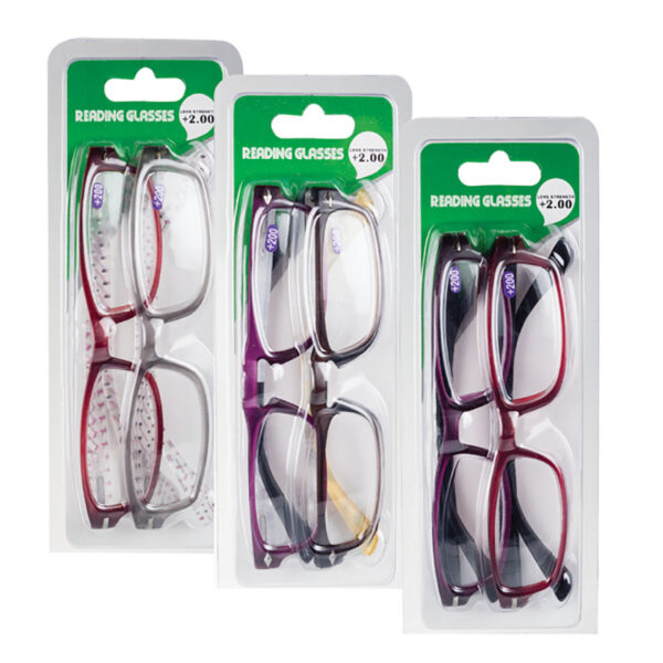 Reading Glasses +2 - Mixed Twin Pack, Assorted Styles