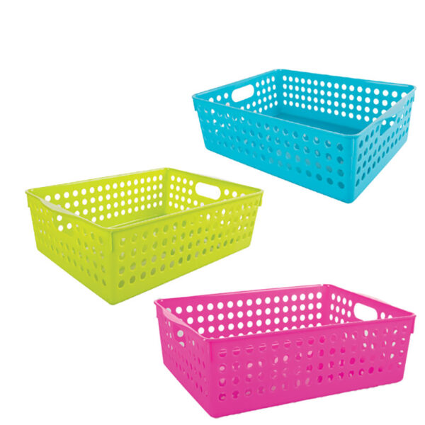 Storage Basket - 27 X 20 X 8cm, Assorted Colours
