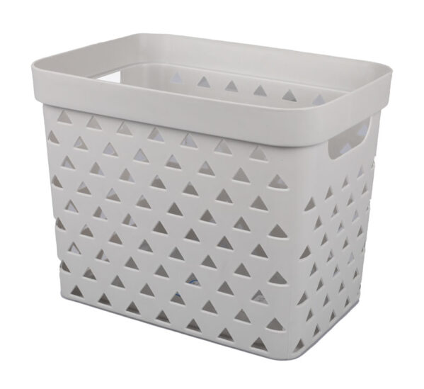 Basket Pl Triangle Pattern 31x21x24cm