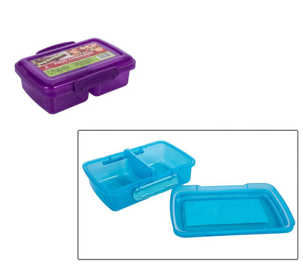 Clip & Lock Plastic Lunch Box - 16 X 10 X 3cm