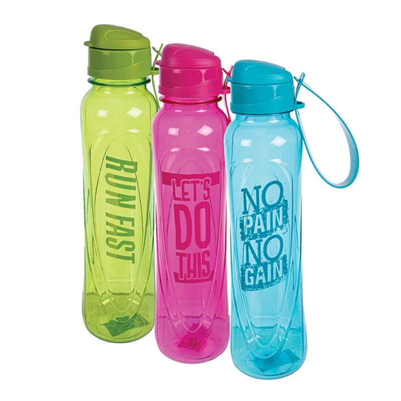 Plastic Water Bottle With Seal Flap - 600ml