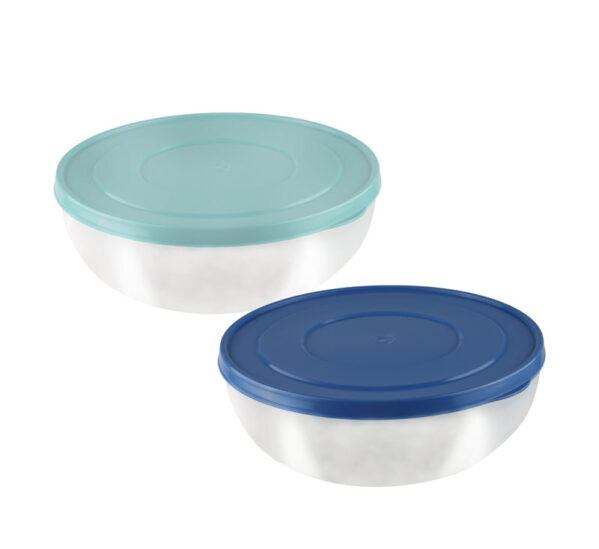 Plastic Salad Bowl - 2l, Assorted Colours