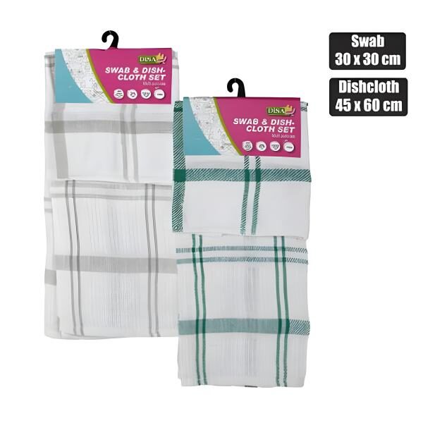 Dish Cloth Swab Set – Dish Cloth 65gms & Swab 18gms