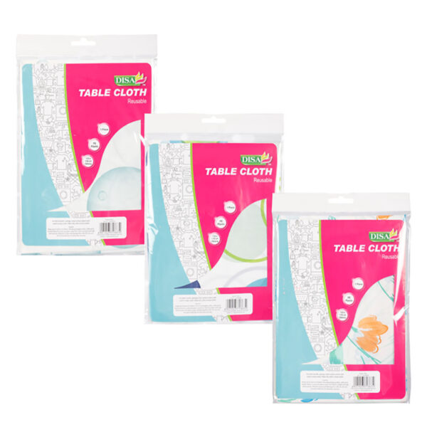 Table Cloth Plastic - 132 X 178cm, Polyethylene