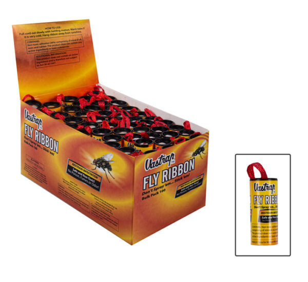 Bulk Pack 100 X Vastrap Fly Ribbon Plastic