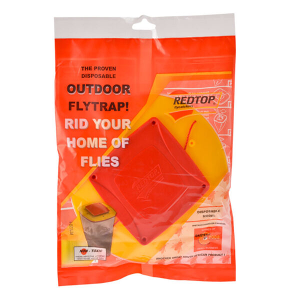 Fly Trap Disposable With Bait Redtop