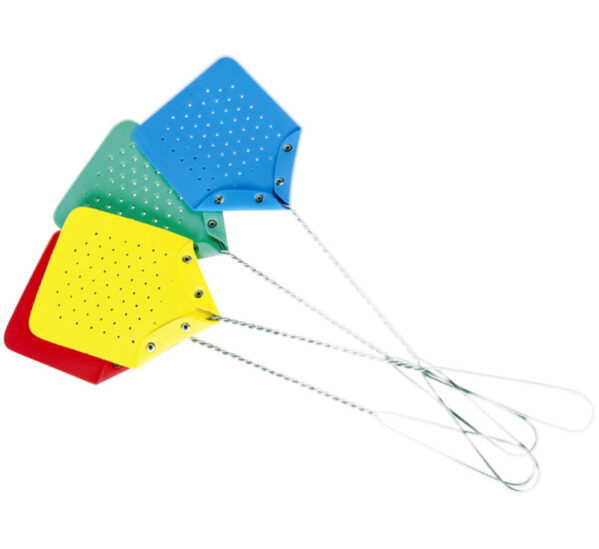Bulk Pack 10 x Rubber Fly Swatter Assorted Colours