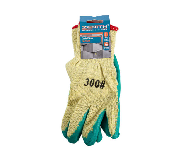 Gloves Cotton/Latex Grip 210mm Pair