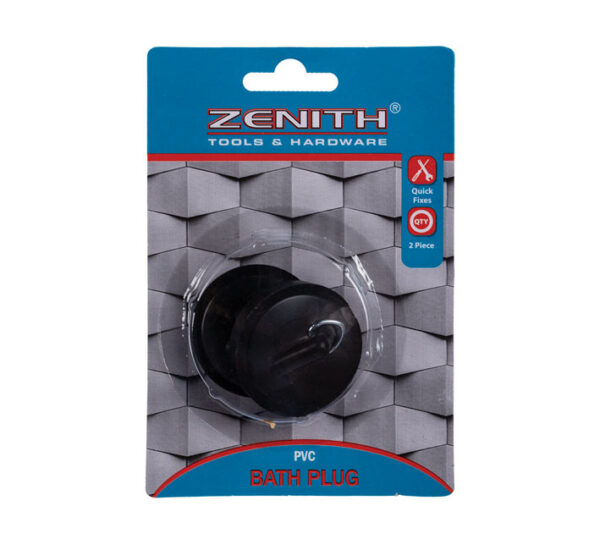 Bath-Plug 2pce Black